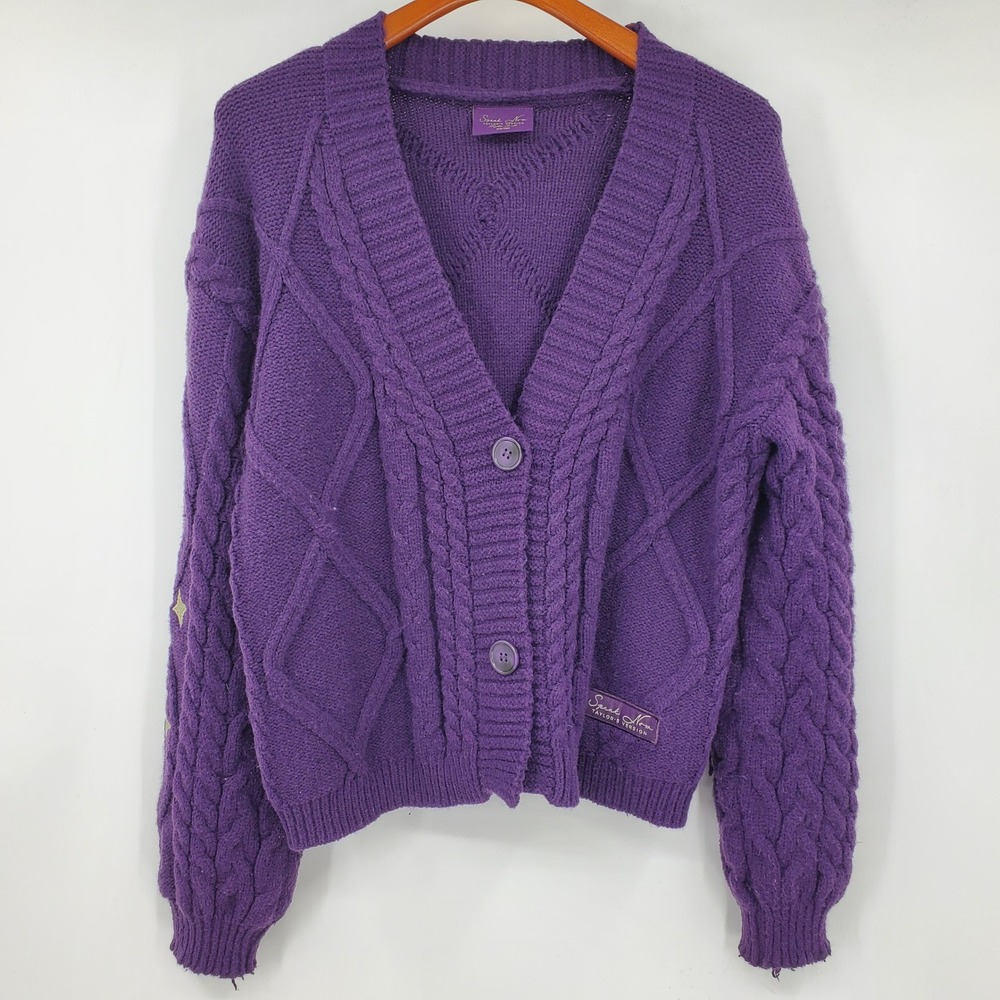 Taylor Swift Speak Now Taylors Version Purple Cardigan Star Embroidery XS / SM